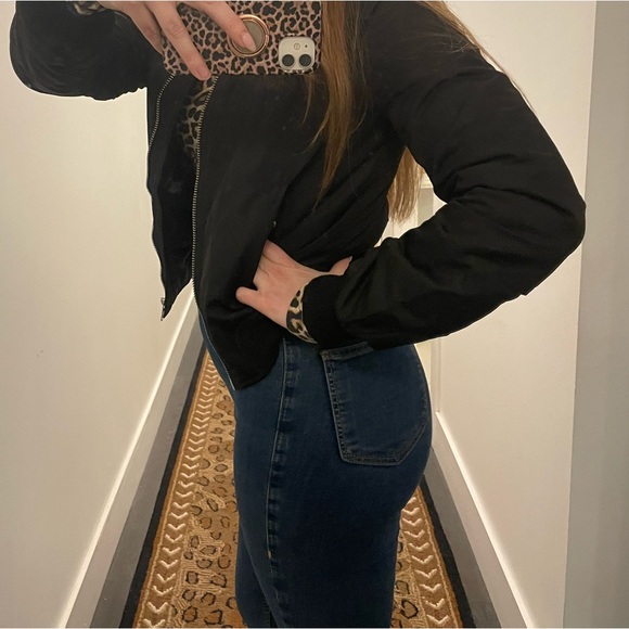 Topshop Petite Bomber Coat (size 4) - Picture 3 of 11